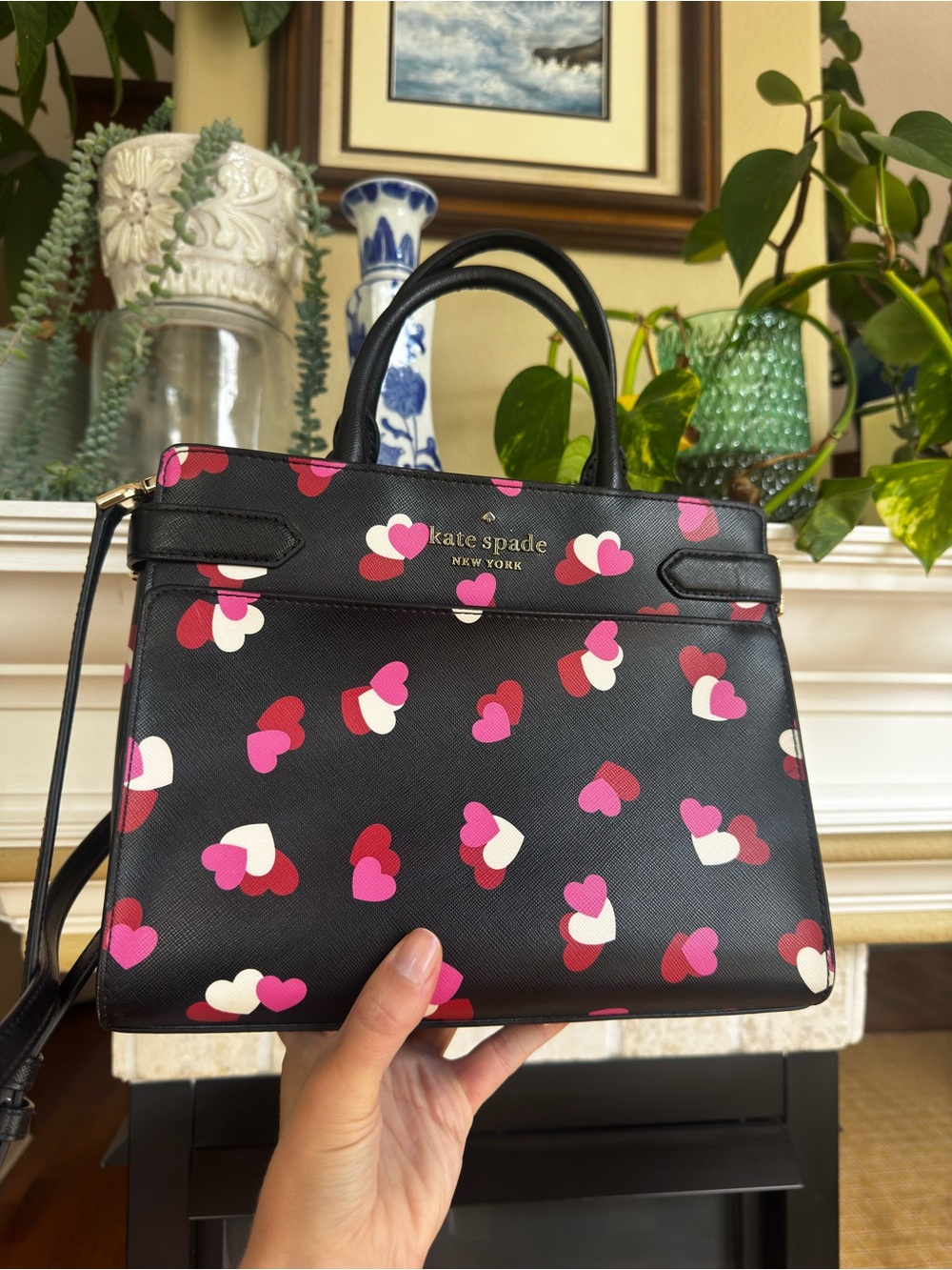 Kate Spade Staci medium Satchel "Flutter Heart"